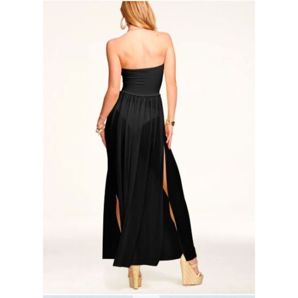 Ramy Brook Women's Calista Strapless Vented Maxi Dress XS NWT 295 Black - Picture 3 of 6